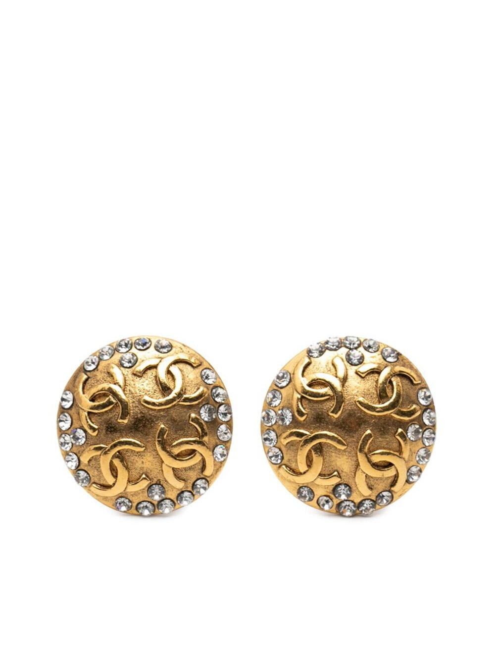 Chanel Cc Logo Clip-On Earrings Gold- #246882C70B
